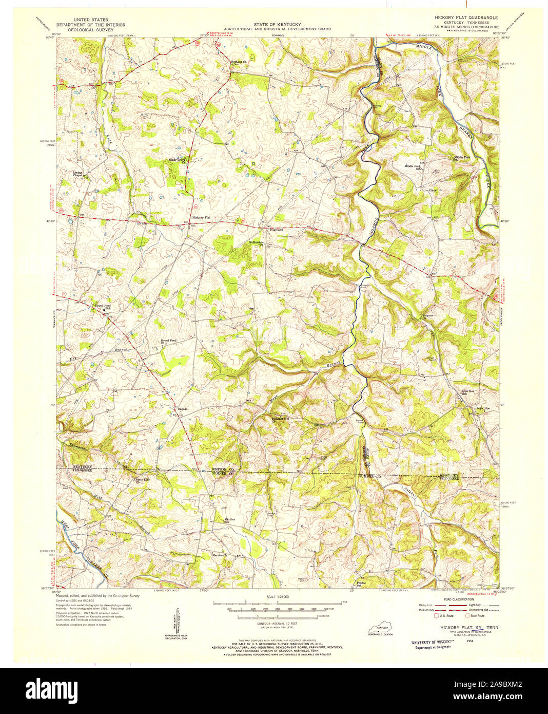 Hickory flat map hires stock photography and images Alamy