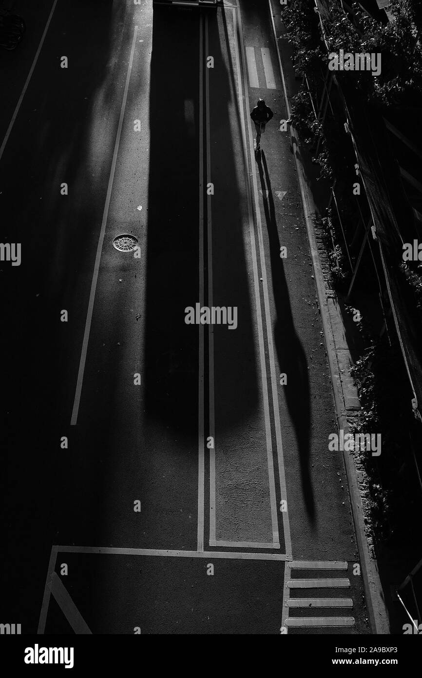 New york from long Black and White Stock Photos Images Alamy