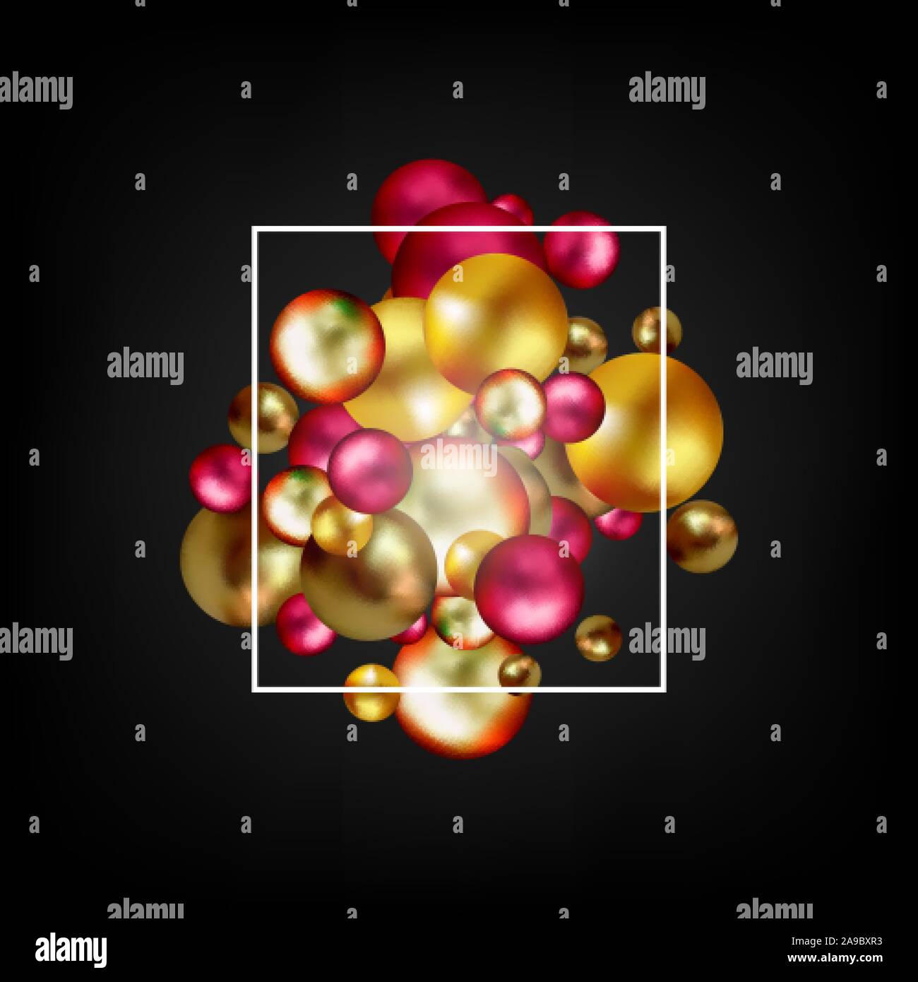 Multicolored decorative balls Abstract vector illustration EPS10 Stock Vector