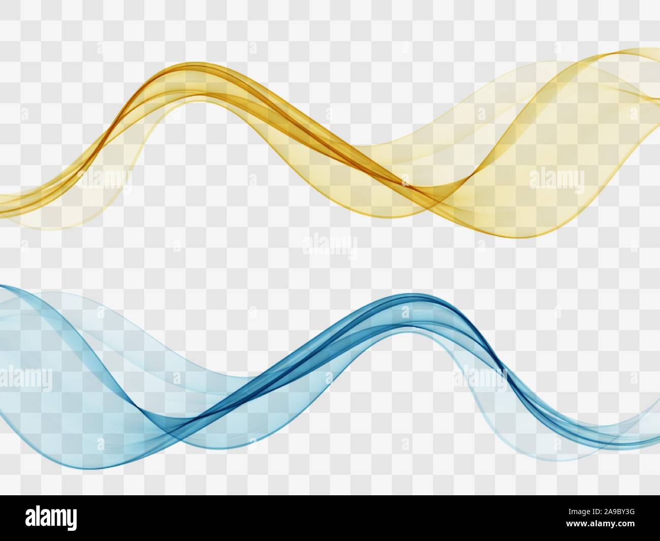 Set of blend abstract wave Green wave Blue wave Stock Vector Image ...