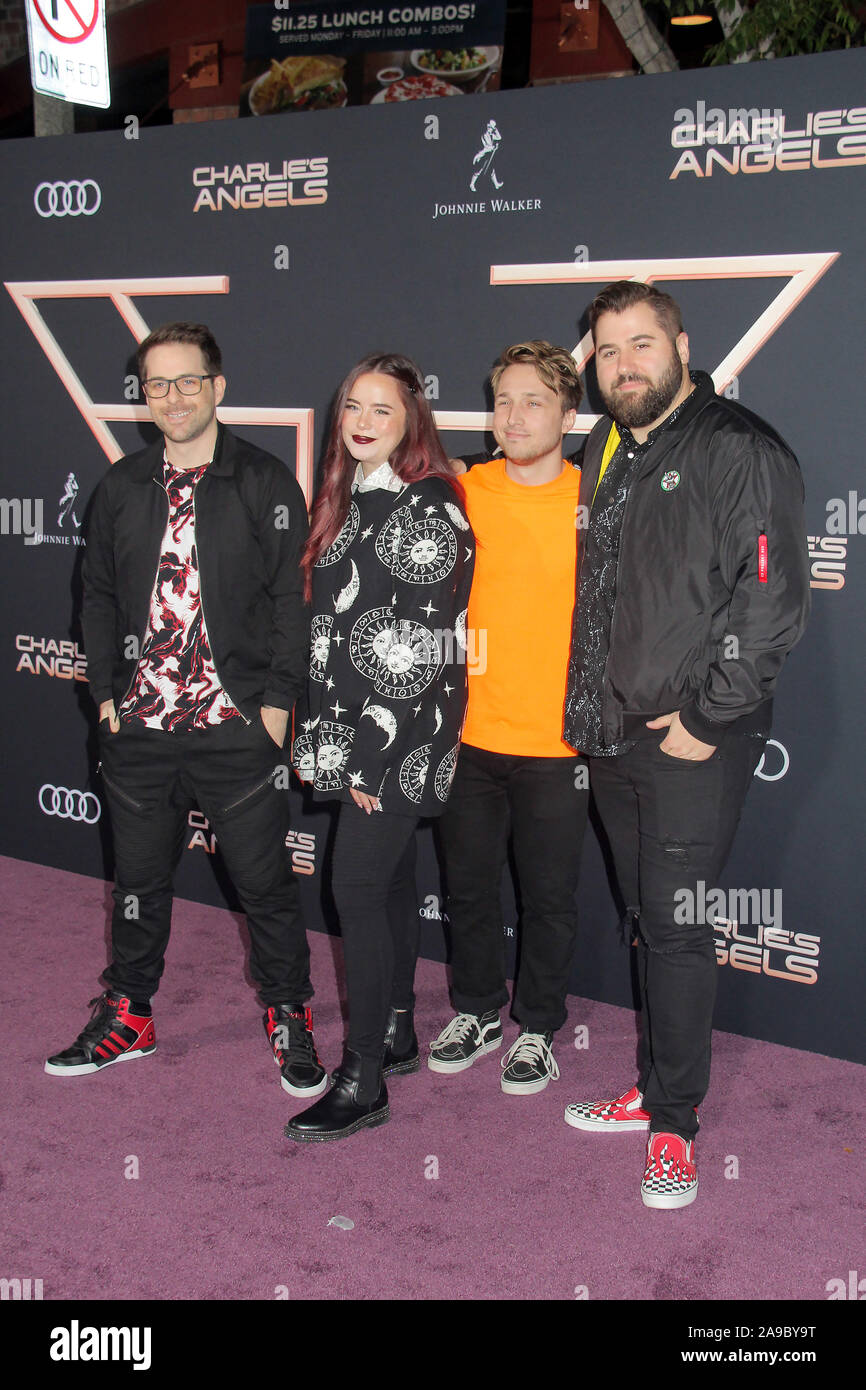 Los Angeles, USA. 11th Nov, 2019. SMOSH 11/11/2019 “Charlie's Angels” Premiere held at the Regency Village Theatre in Westwood, CA Credit: Cronos/Alamy Live News Stock Photo