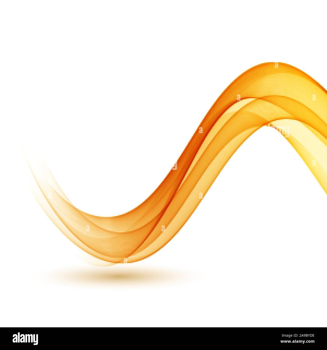 Abstract vector yellow wave template hi-res stock photography and