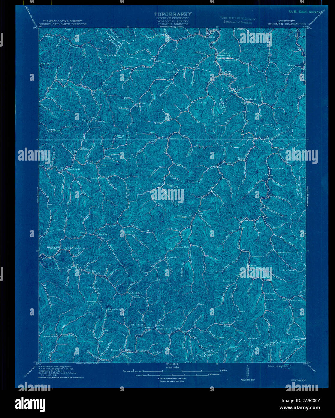 Map of hindman hires stock photography and images Alamy