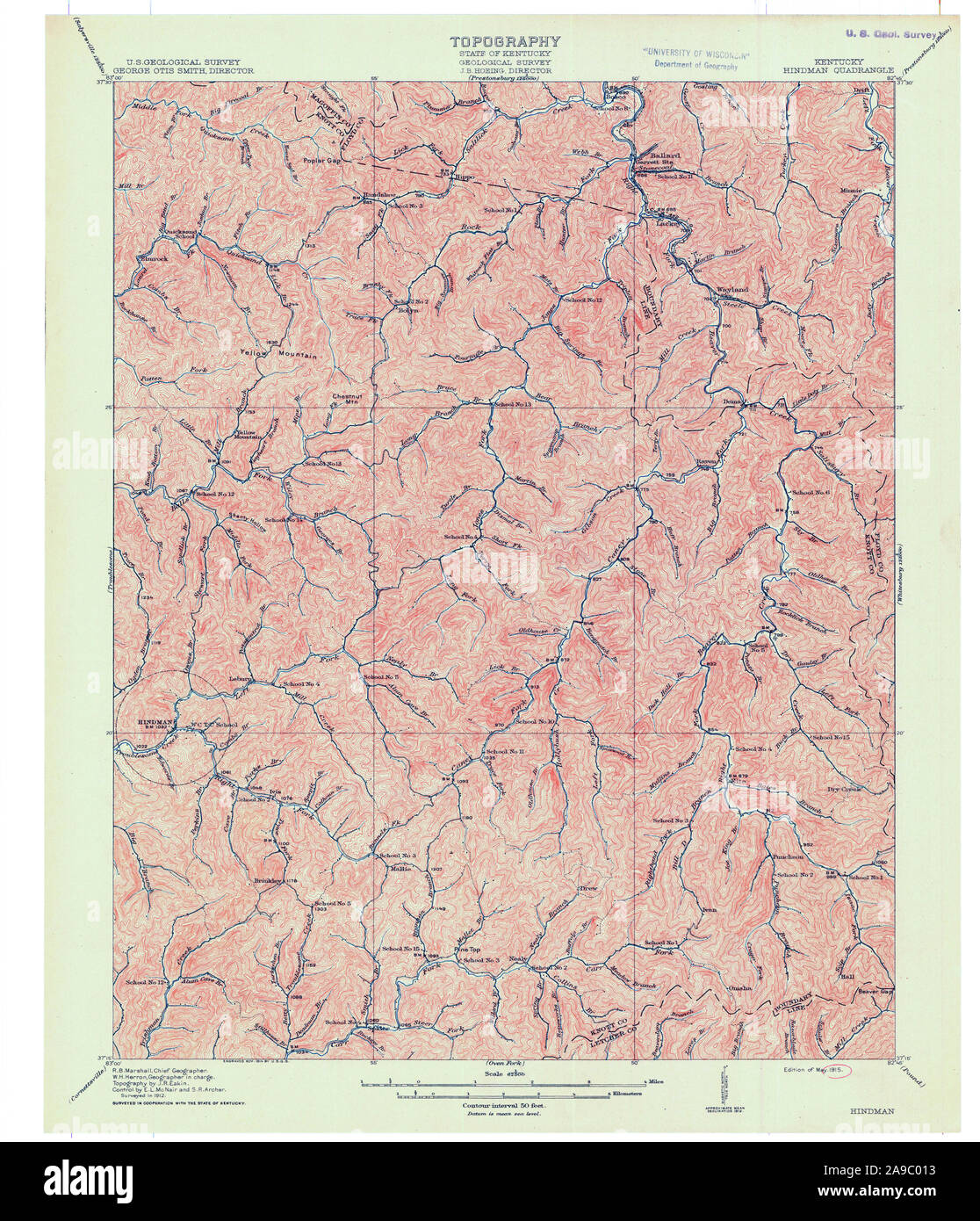 Map of hindman hires stock photography and images Alamy