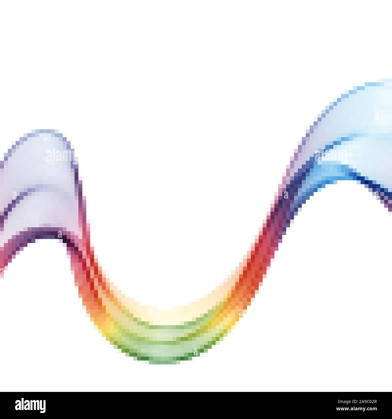 Abstract colorful background with wave, vector illustration Stock Vector