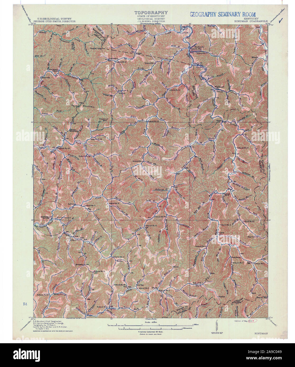 Hindman kentucky map hires stock photography and images Alamy