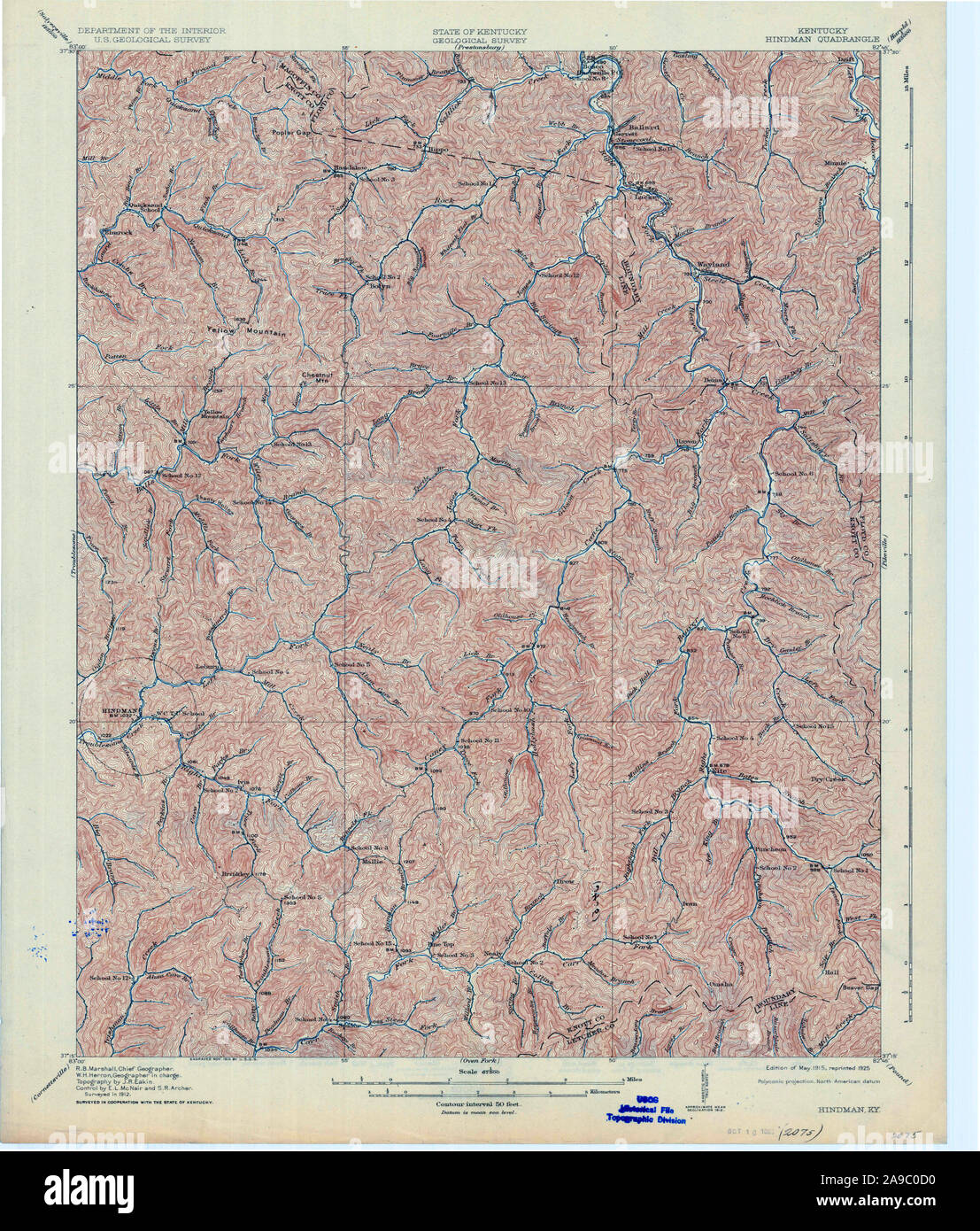 Hindman kentucky map hires stock photography and images Alamy