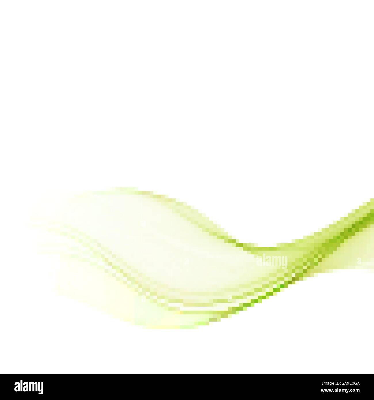 Vector smooth green wave background Abstract wave background Stock ...