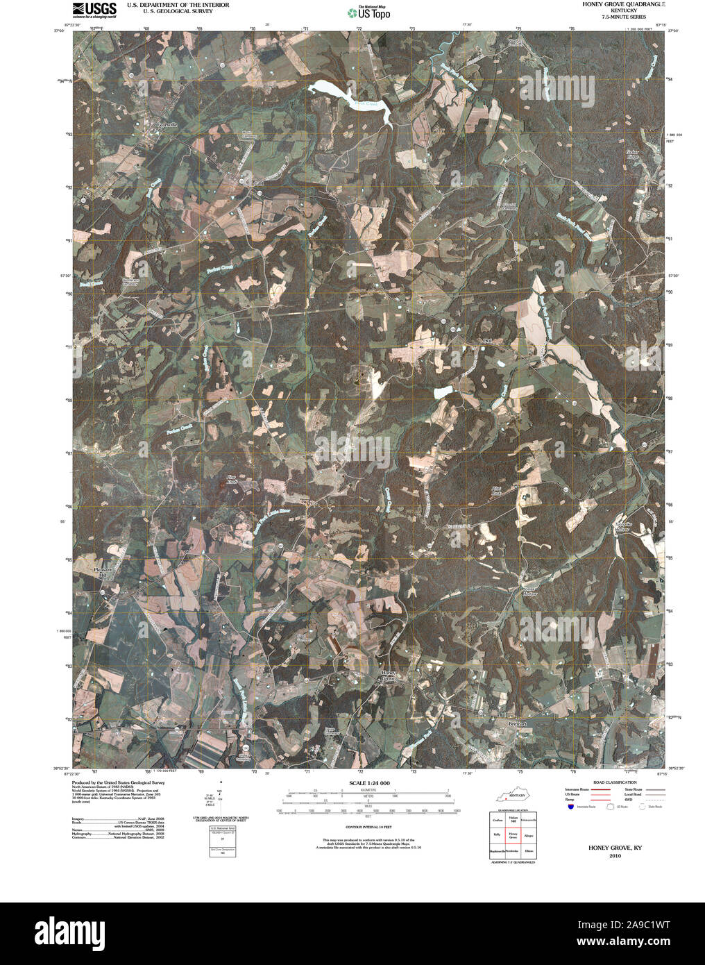 Honey grove map hires stock photography and images Alamy