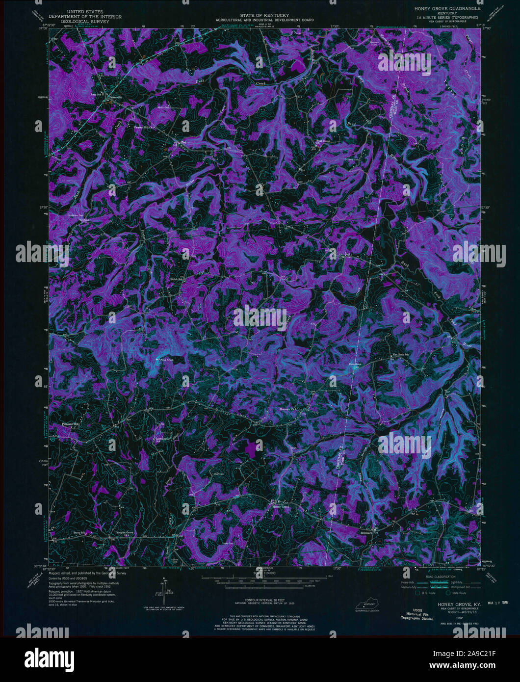 Honey grove map hires stock photography and images Alamy