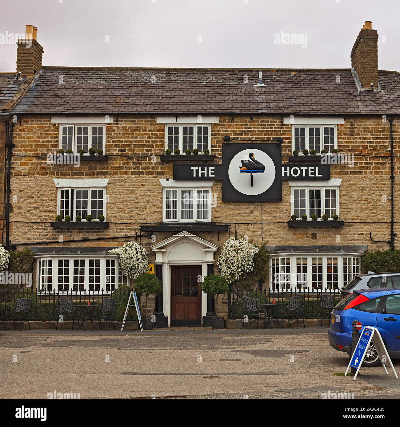 The Swan Hotel off Market Square in Helmsley North Yorkshire UK Stock Photo