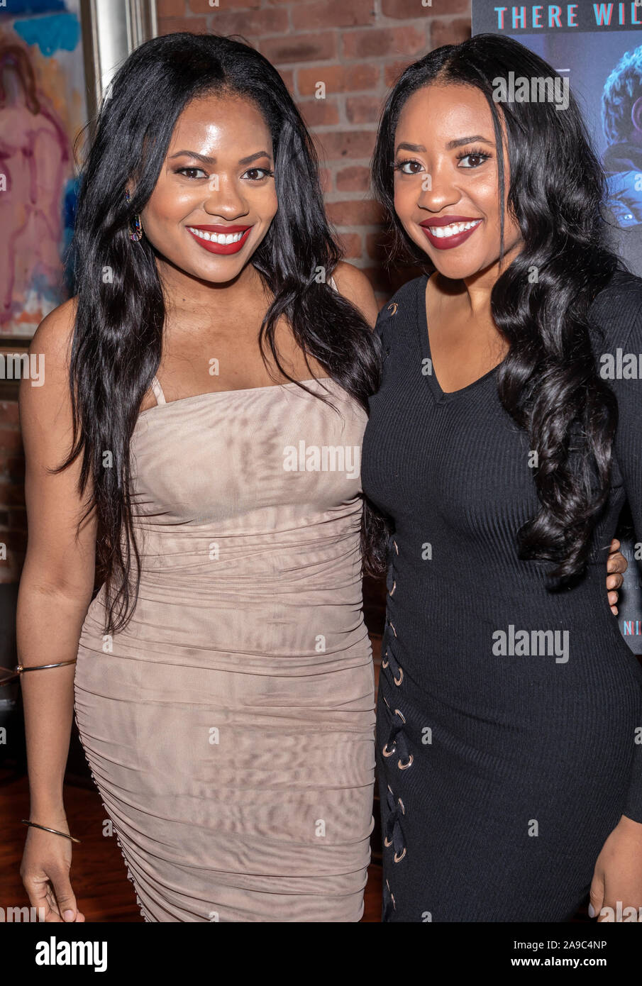 New York, NY, USA - November 13, 2019: Nhadya Salomon and Tabitha Salomon  attend "Night Sweats" New York Premiere screening at Tribeca Screening Room  Stock Photo - Alamy