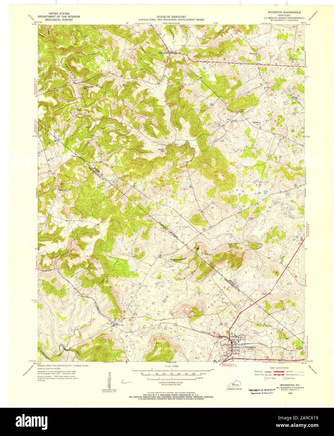 Irvington map hires stock photography and images Alamy