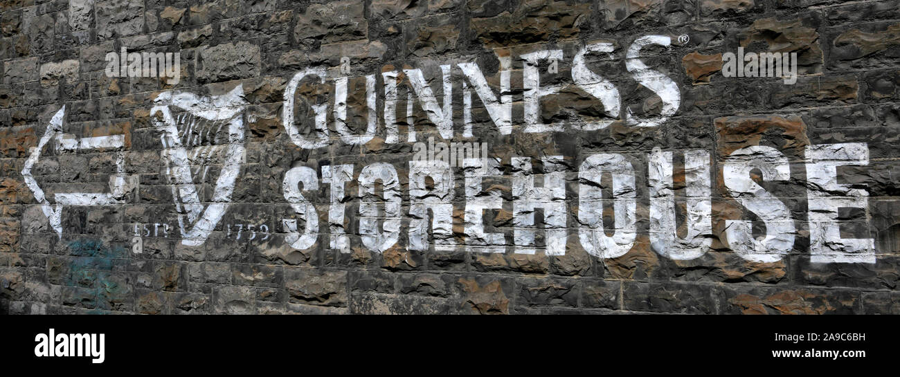 Image inside the Guinness Storehouse Brewery Visitor Attraction, St James Gate Area of Dublin City, Republic of Ireland Stock Photo