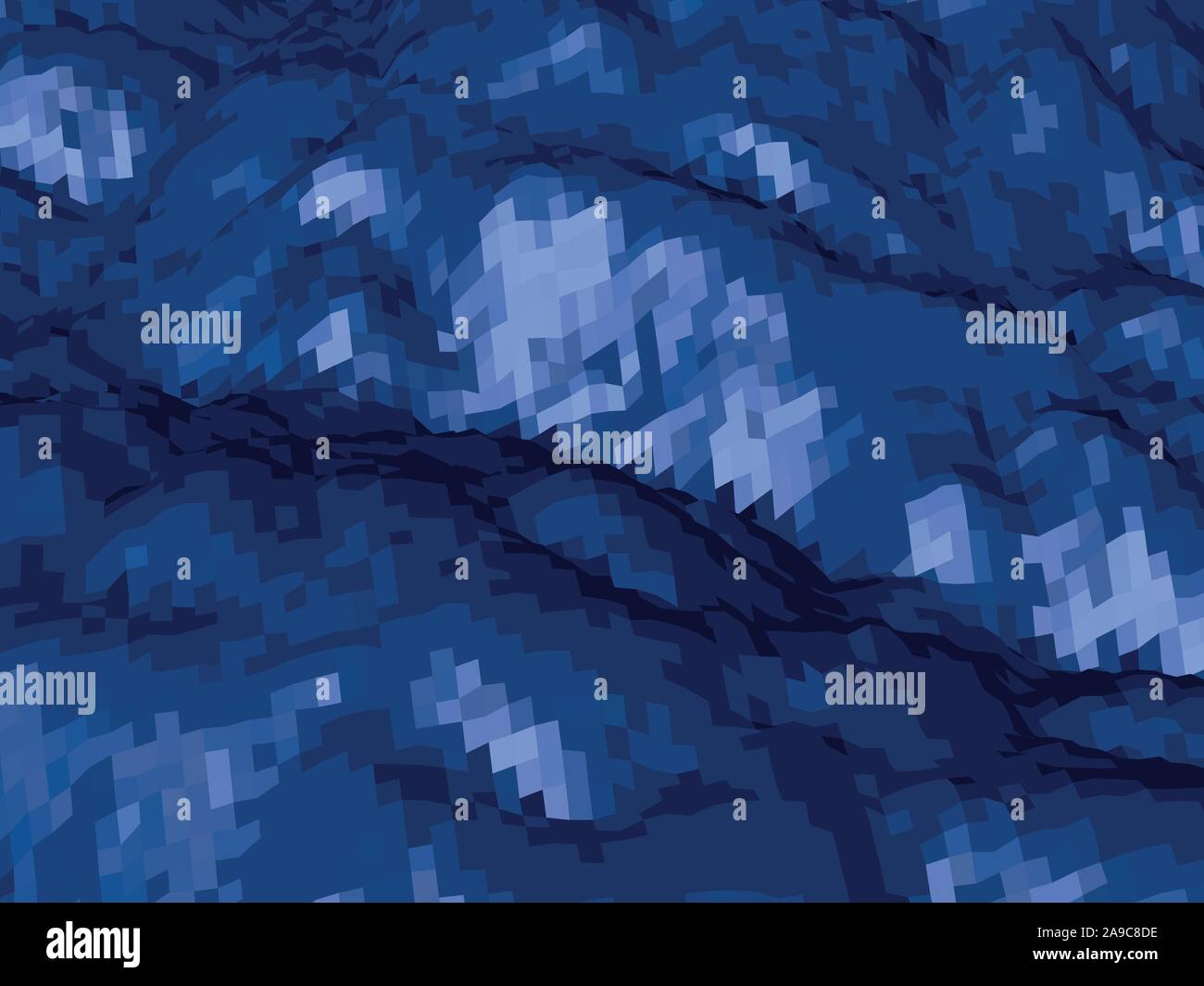 Abstract background with topographic landscape map and pixelated ...