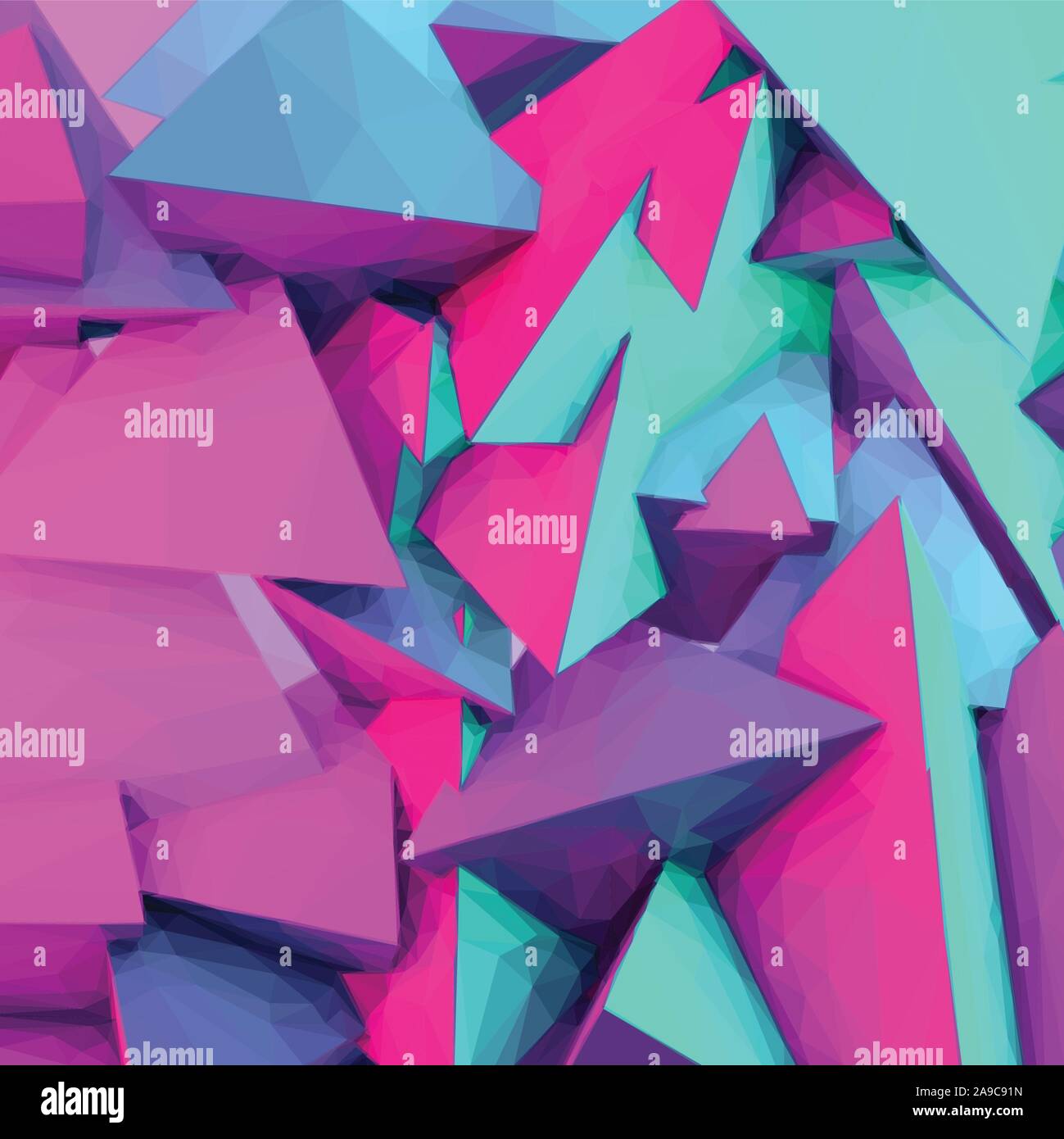 Abstract background with colorful blue and purple triangular shapes ...