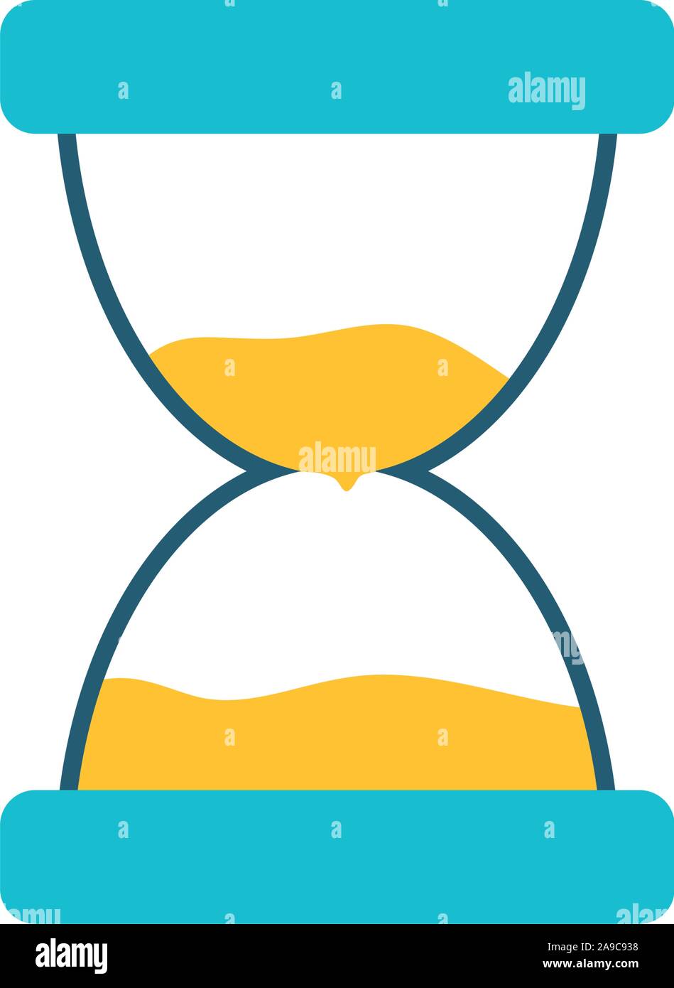 hourglass sand time isolated icon Stock Vector Image & Art - Alamy