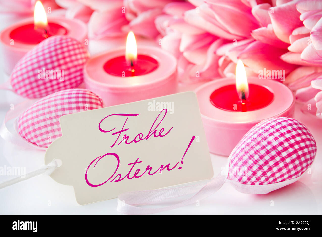 Frohe Ostern Happy Easter Stock Photo