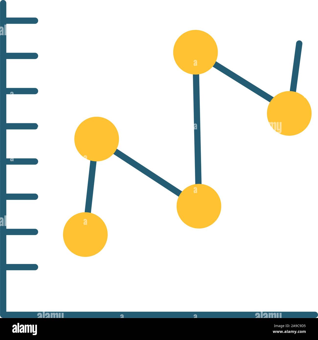 statistics data infographic isolated icon Stock Vector