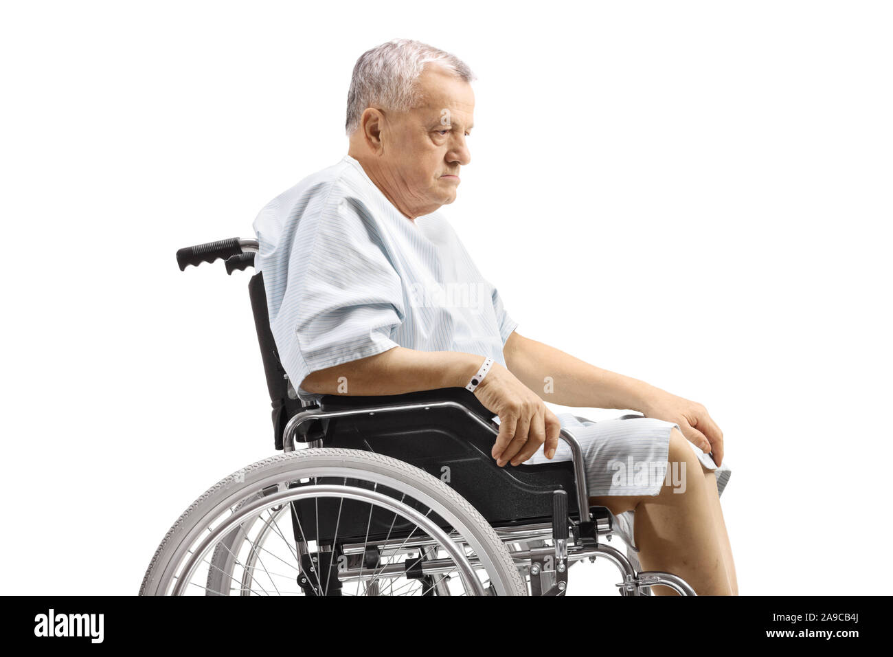 Old man wheelchair sad hi-res stock photography and images - Alamy
