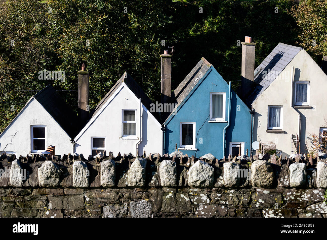 Houses in a row, Harbor town of Cobh RMS Titanic's final port of call