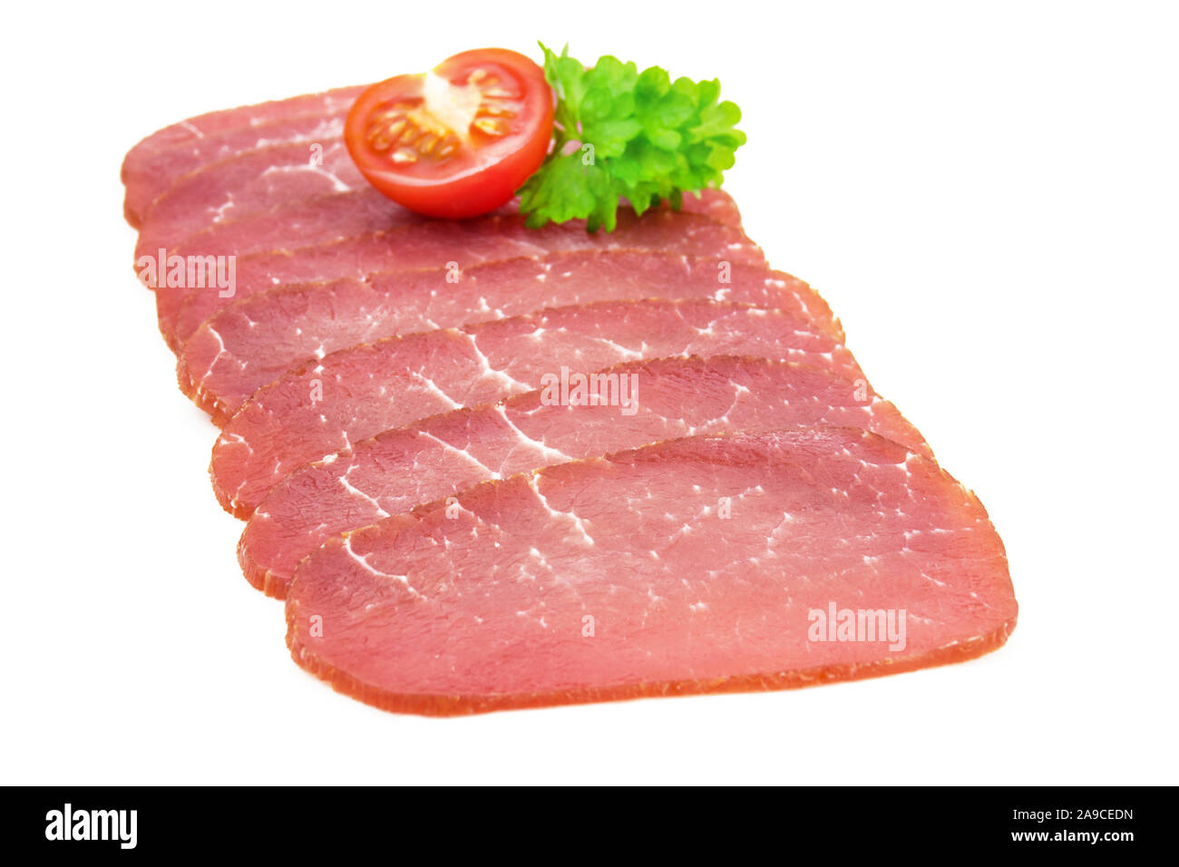 Filolet of ham cold cuts Stock Photo Alamy