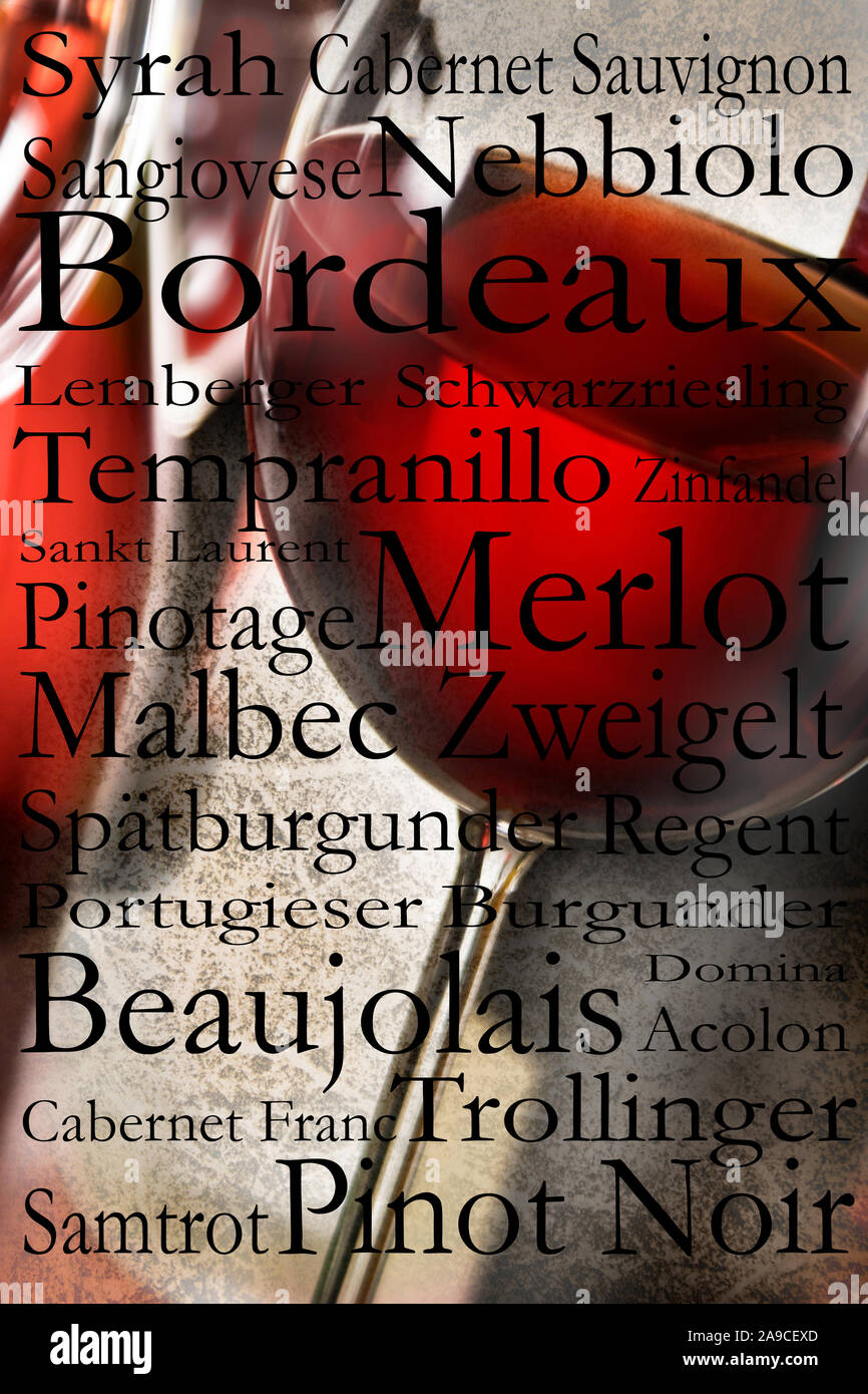 German wine label and lettering Stock Photo Alamy