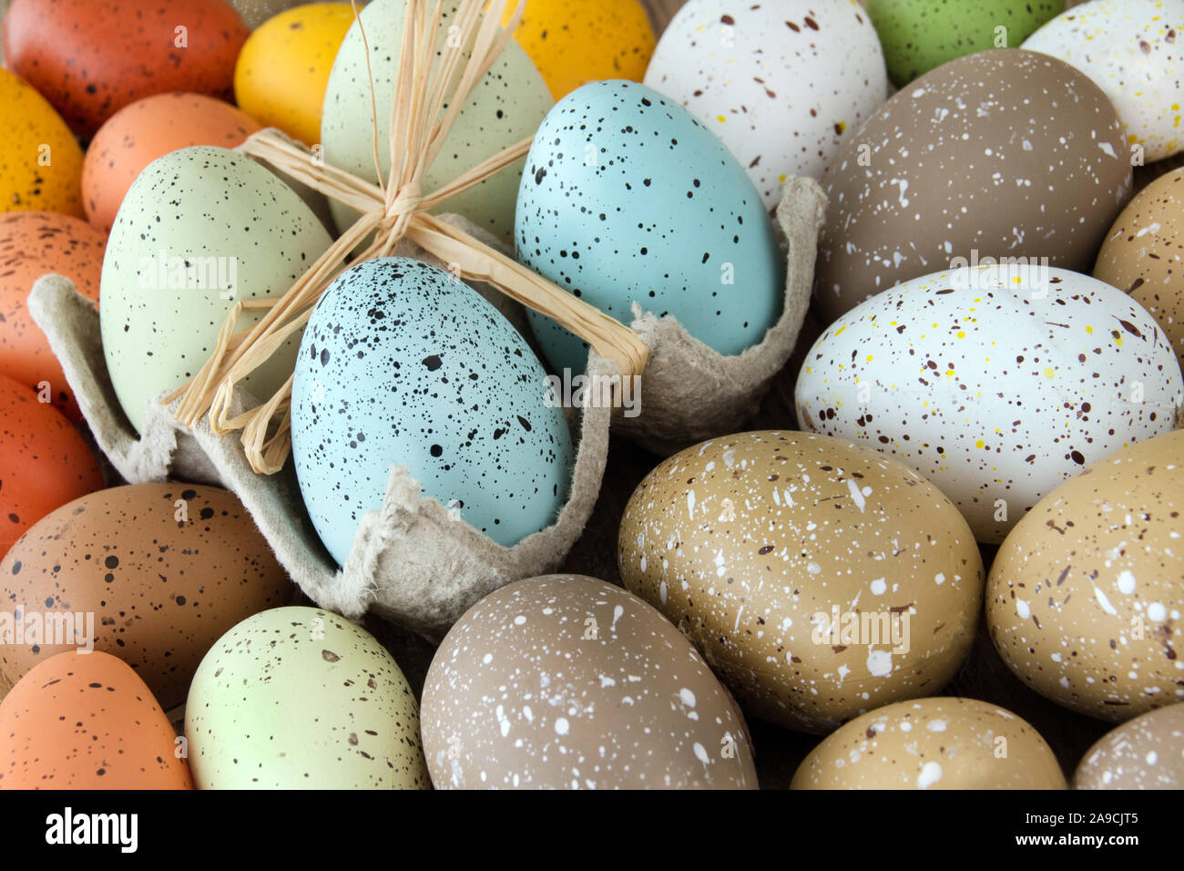 Various Easter Eggs Stock Photo