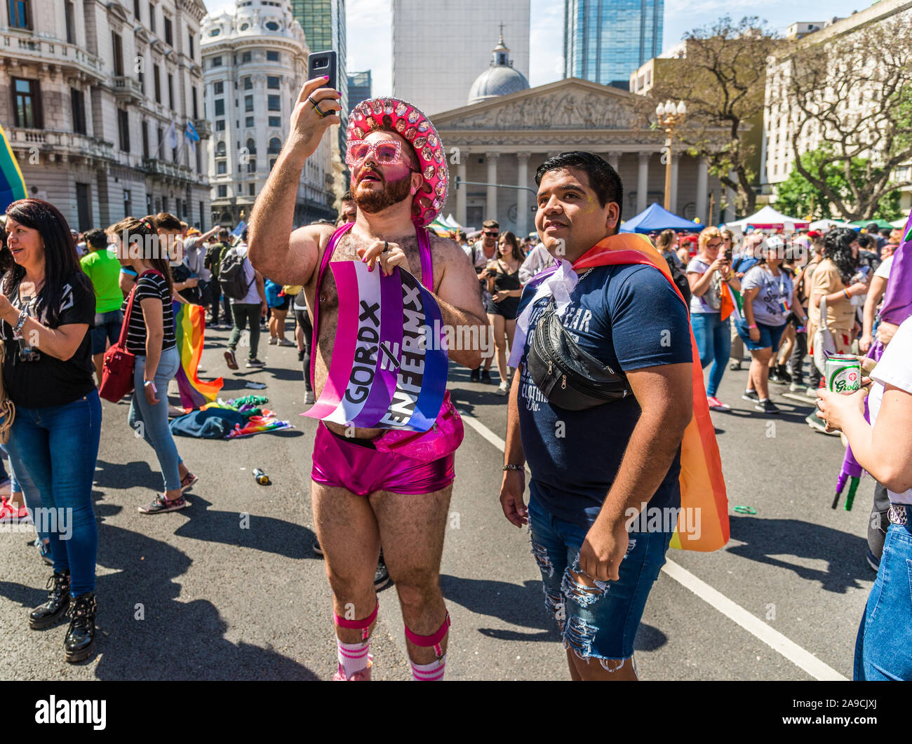 Buenos Aires, Argentina - November 2, 2019: Buenos Aires Pride Day parade Stock Photo