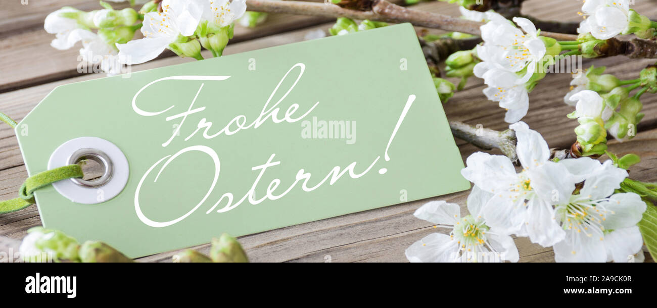 German Happy Easter Stock Photo