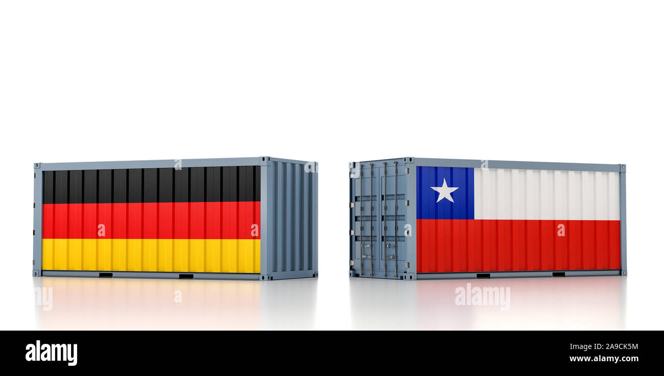 Shipping container german national Cut Out Stock Images & Pictures - Alamy