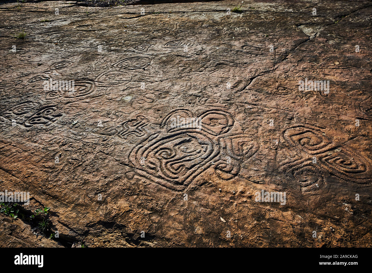 Rock paintings of ancient civilizations. Made by the aborigines of ...