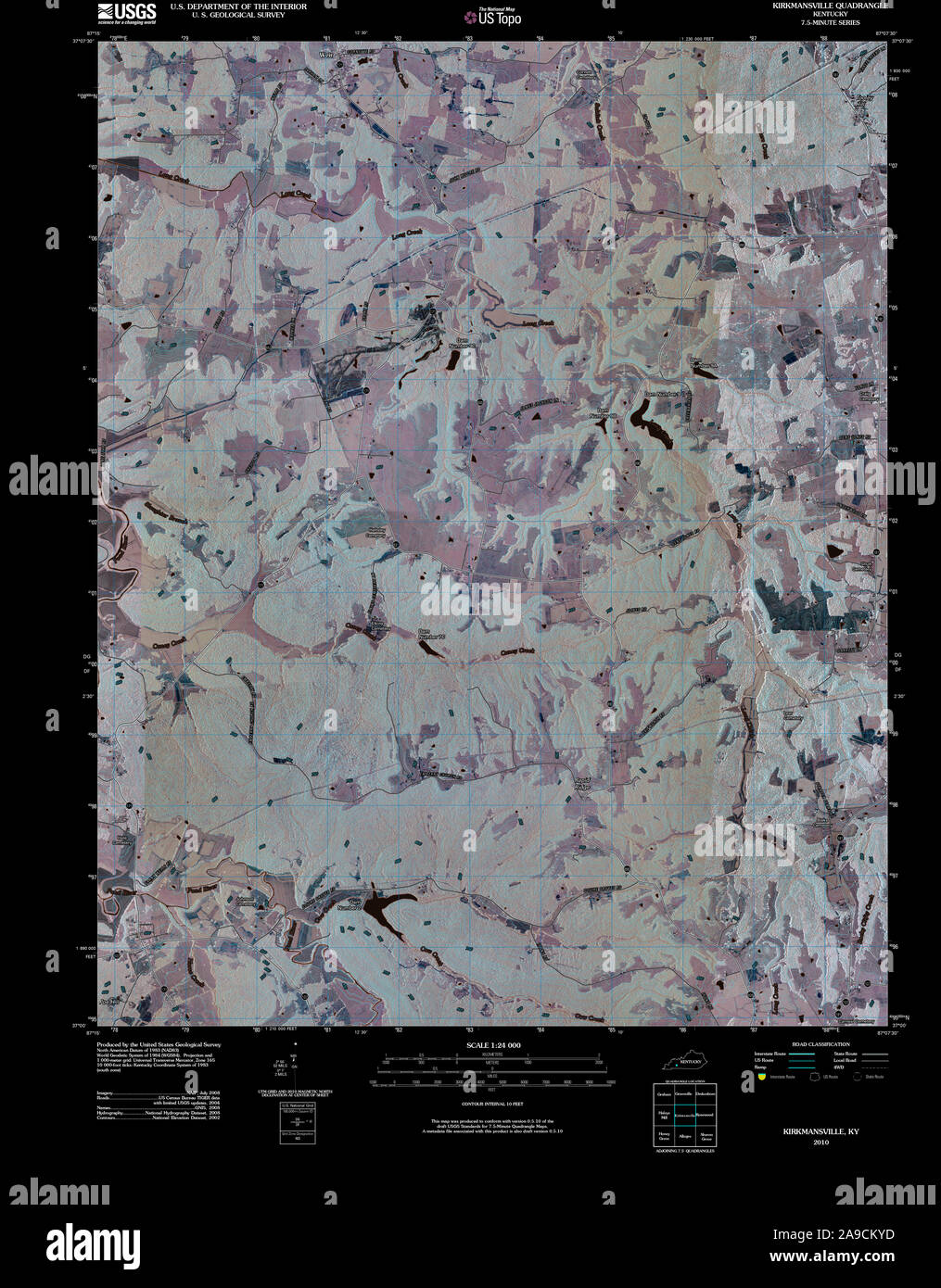 Map of kirkmansville hires stock photography and images Alamy