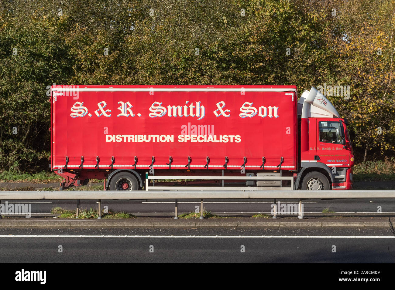 S. & R. Smith & Son lorry or truck, distribution specialists, driving