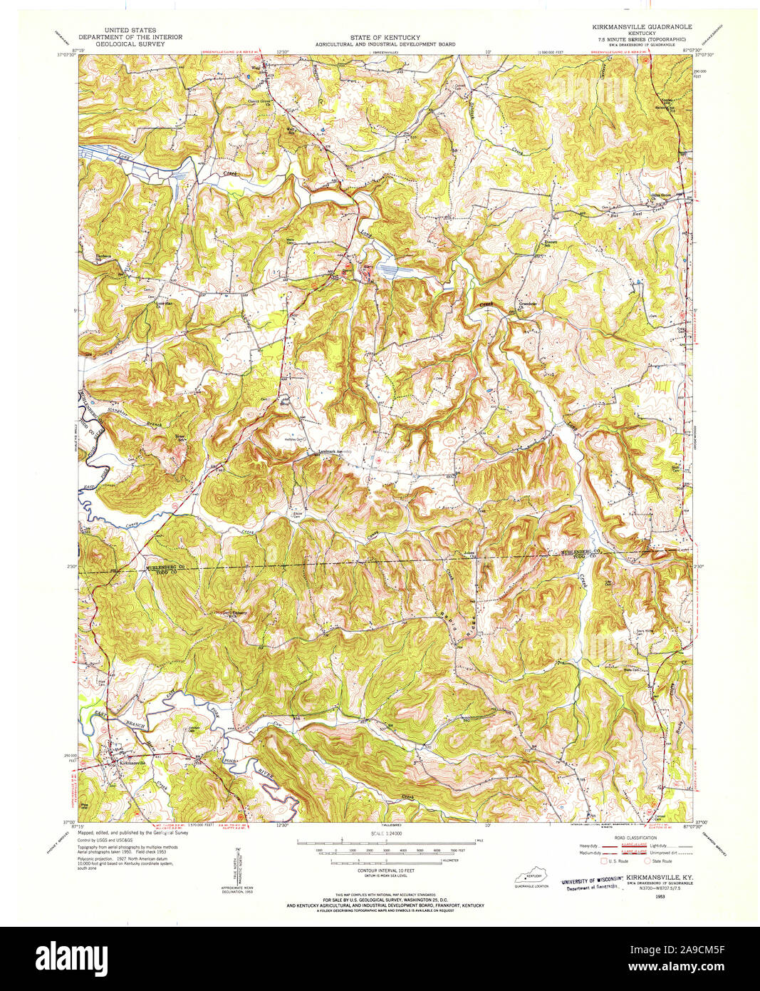 Map of kirkmansville hires stock photography and images Alamy