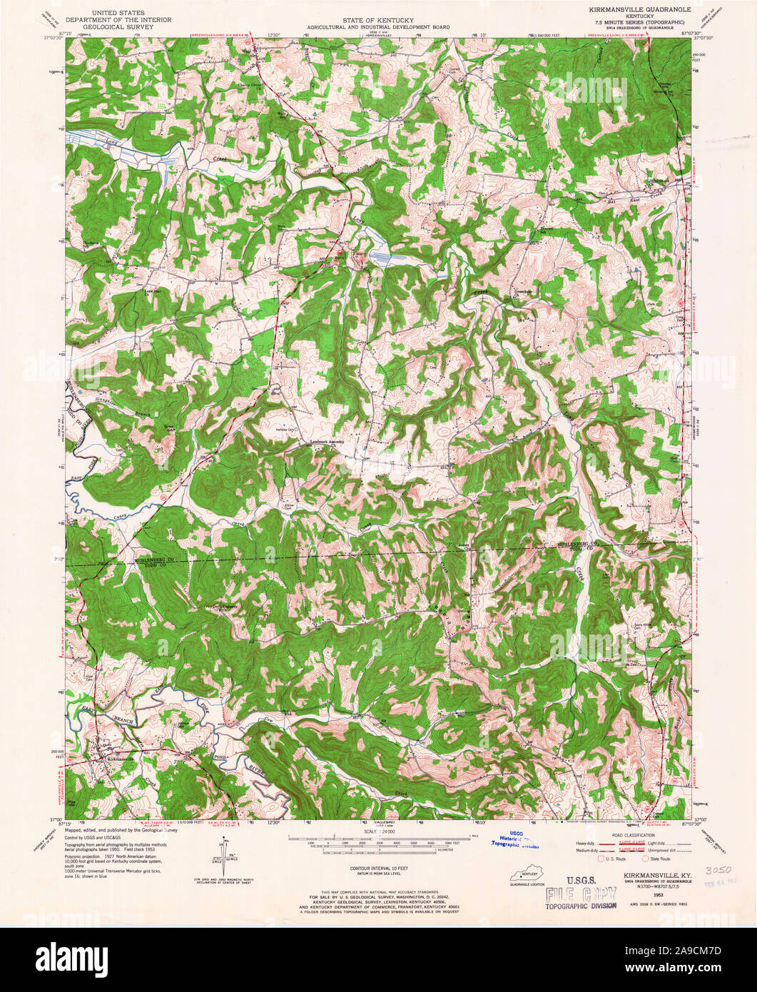 Map of kirkmansville hires stock photography and images Alamy