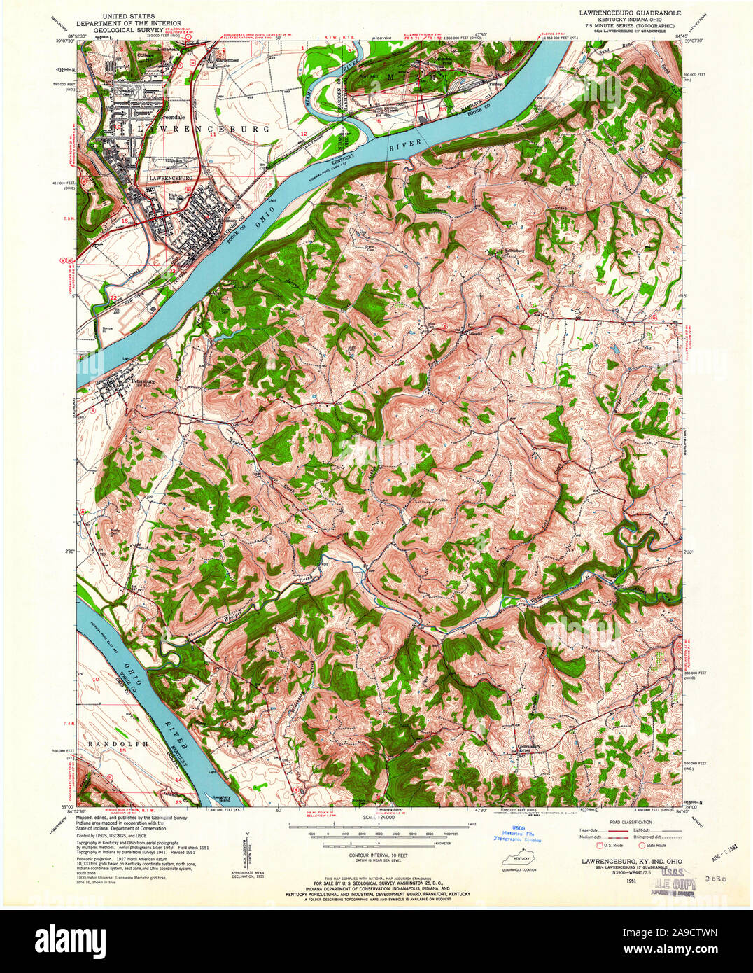 Lawrenceburg kentucky map hires stock photography and images Alamy