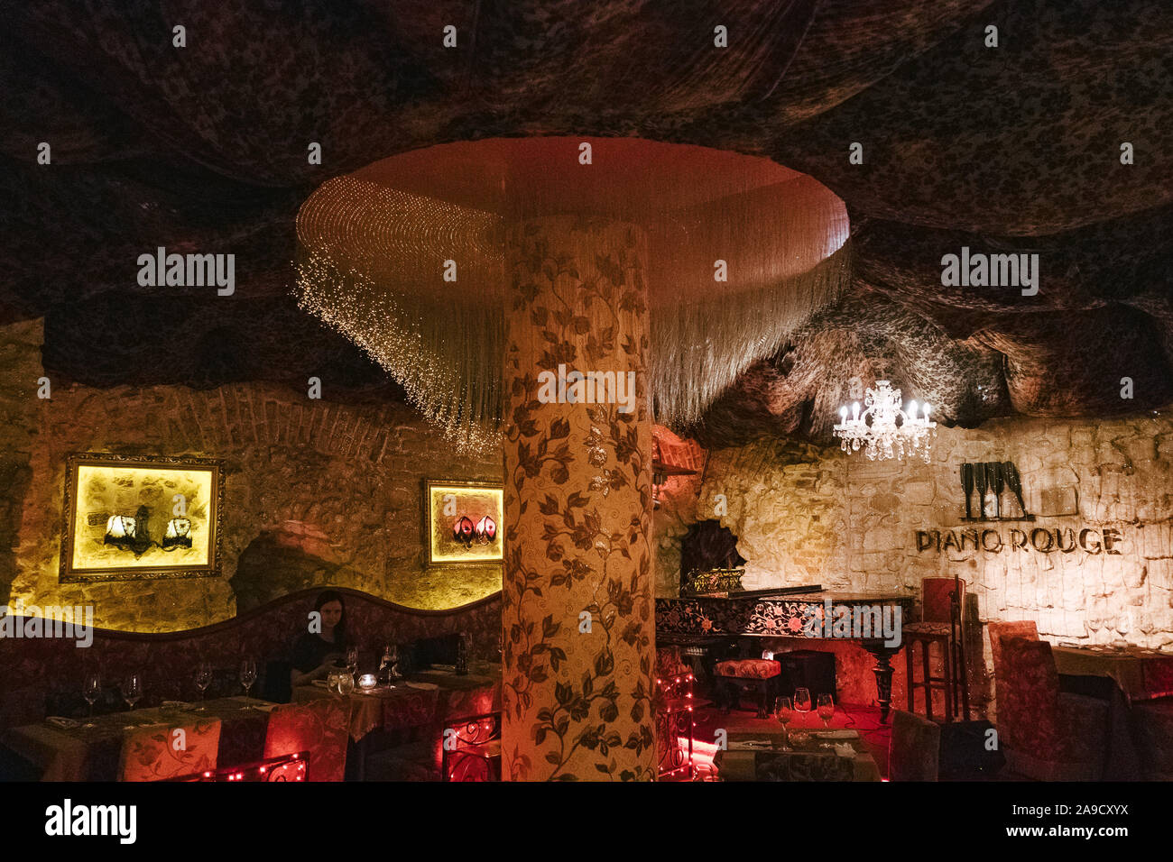 Cocktail bar in Krakow, Poland Stock Photo Alamy