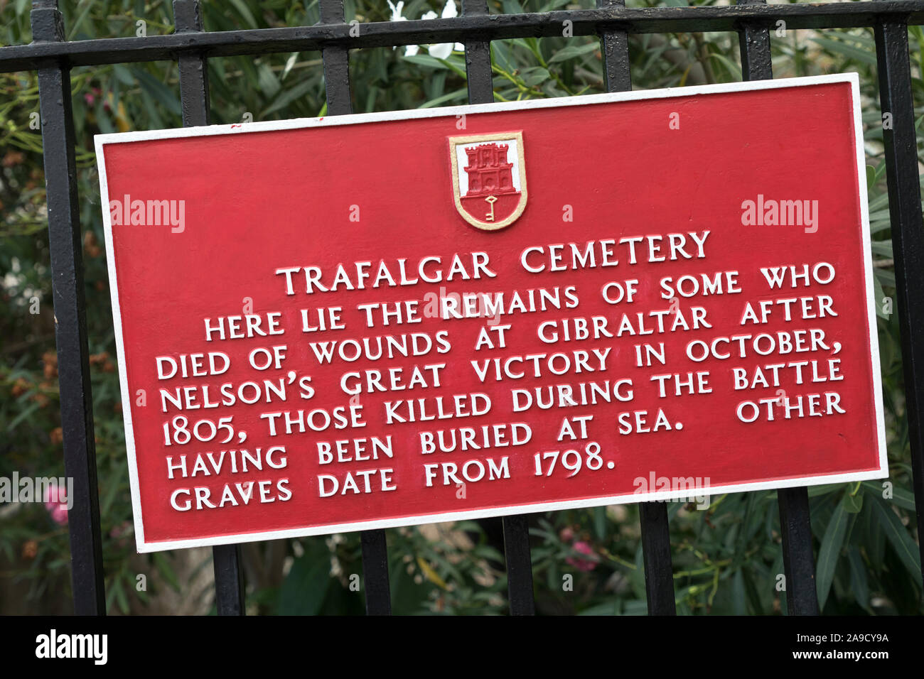 Trafalgar cemetery, Gibraltar Stock Photo