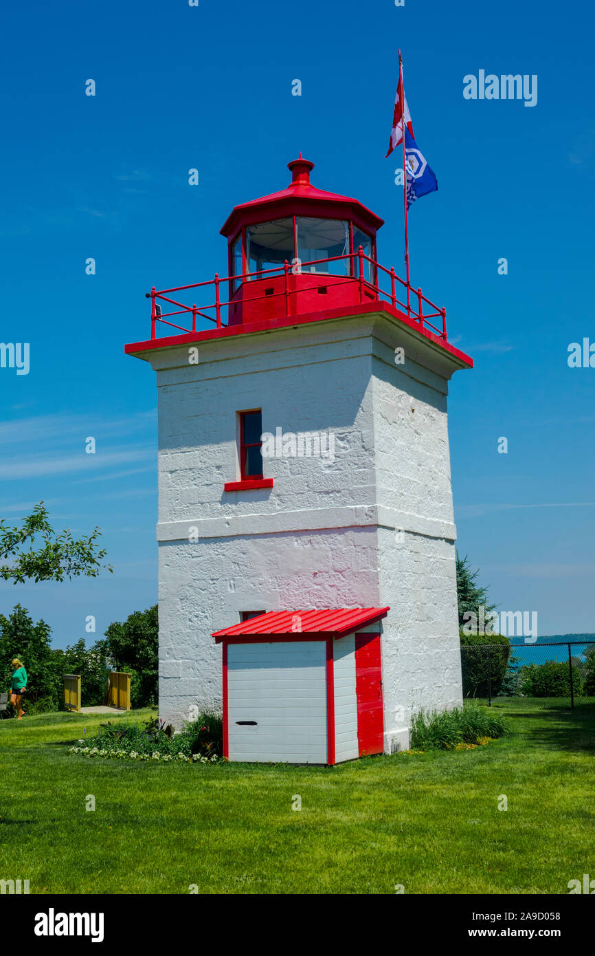 Goderich lighthouse in Goderich Ontario Canada is the oldest Canadian