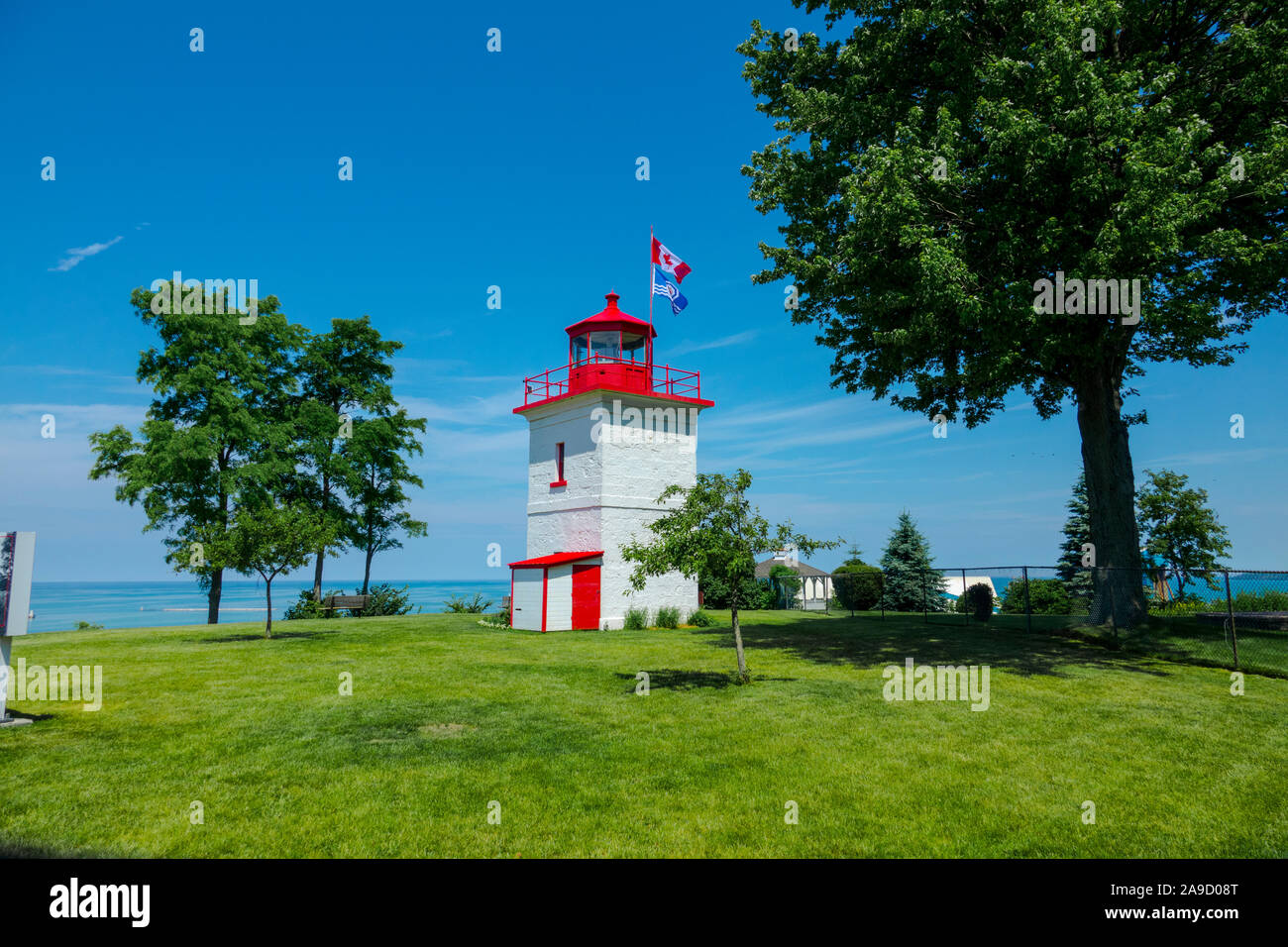 Goderich lighthouse in Goderich Ontario Canada is the oldest Canadian