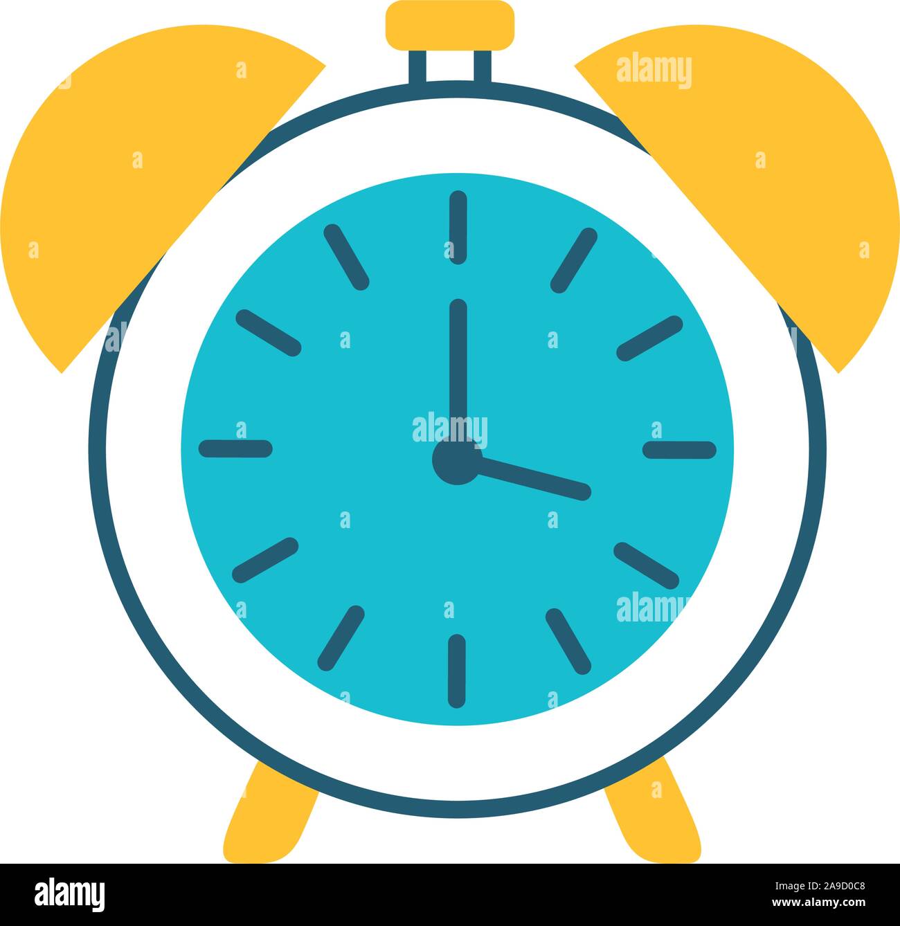 alarm time clock isolated icon Stock Vector Image & Art - Alamy