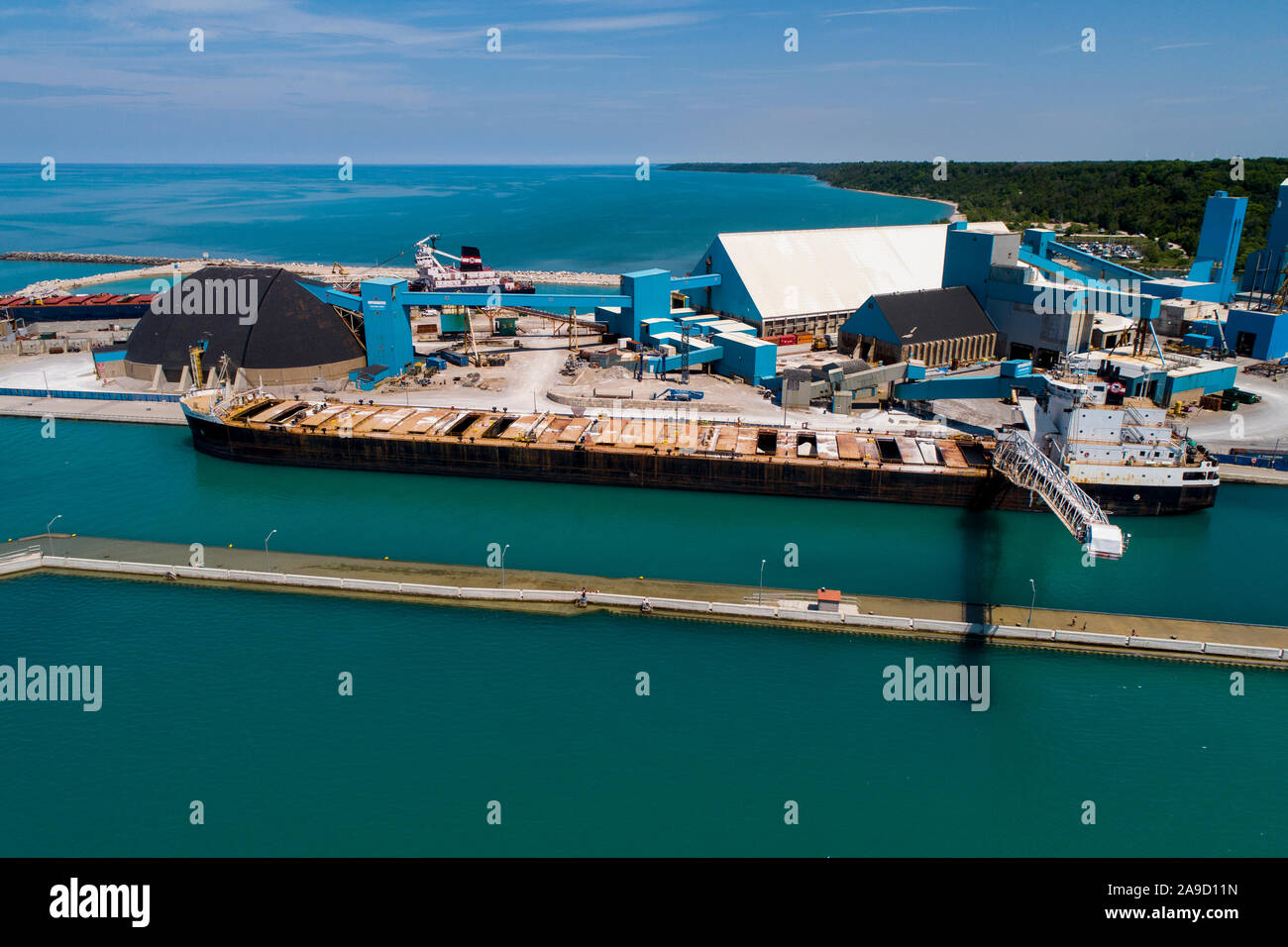 Godrich Ontario Canada Great Lakes shipping port Servicing regional