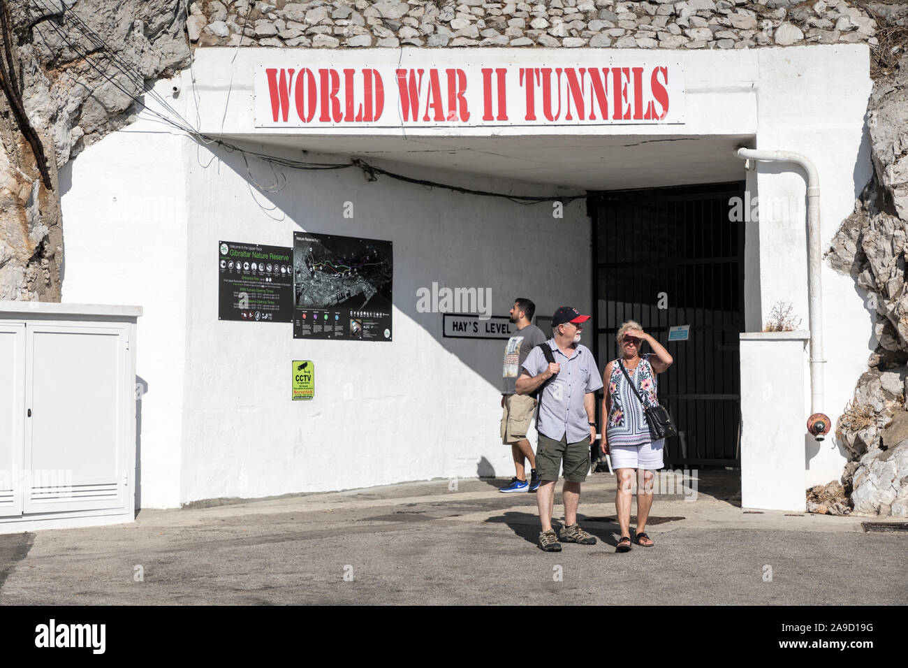 Hay's Level entrance to World War II Tunnels, Gibraltar Stock Photo Alamy