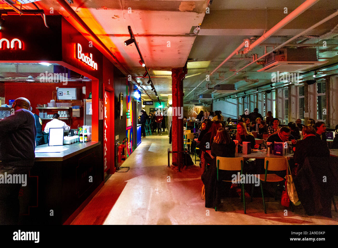 15th November 2019 - Interior of Market Hall West End at opening, London, UK Stock Photo