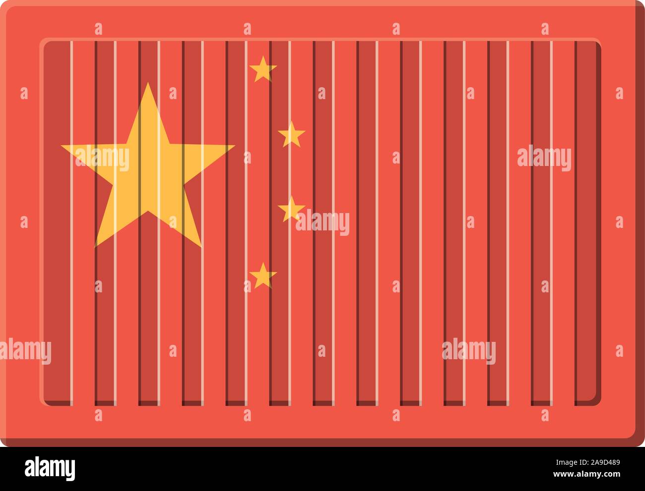 Chinese container Stock Vector Images - Alamy