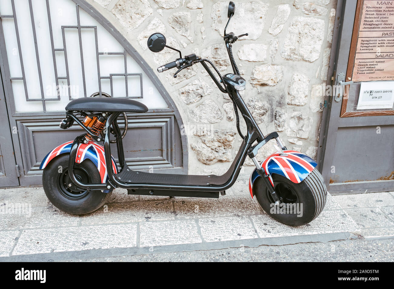 Motorized scooter in Jerusalem Stock Photo Alamy