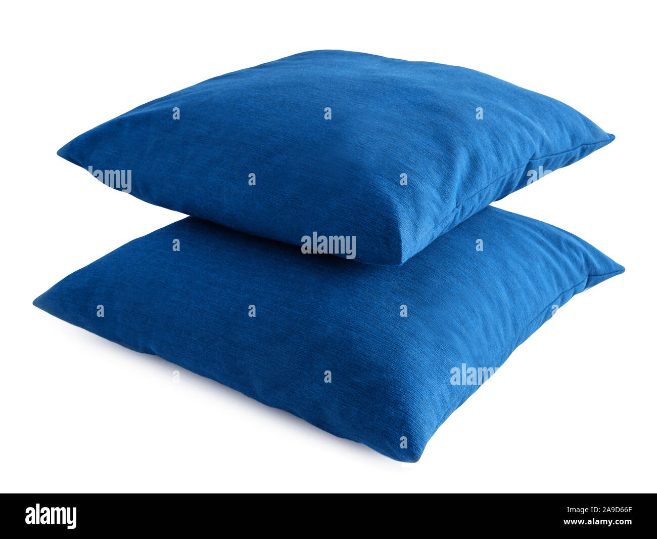 Two blue pillows Stock Photo Alamy