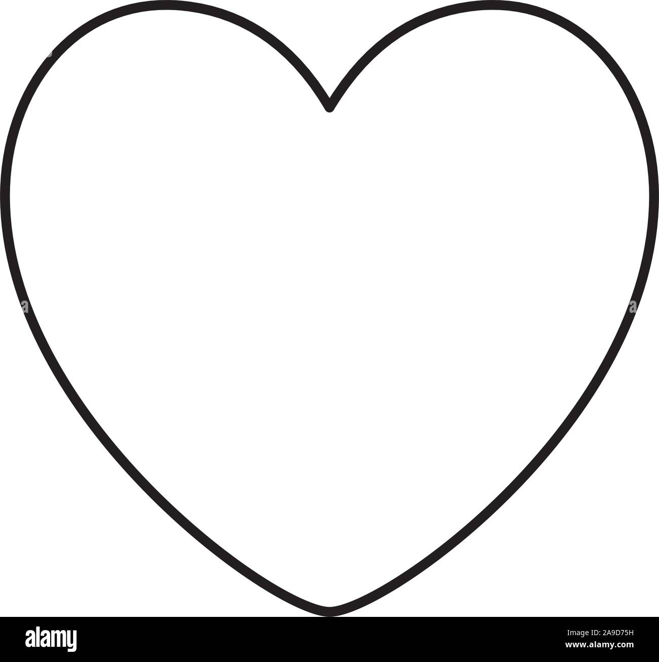 Isolated heart shape vector design Stock Vector Image & Art - Alamy