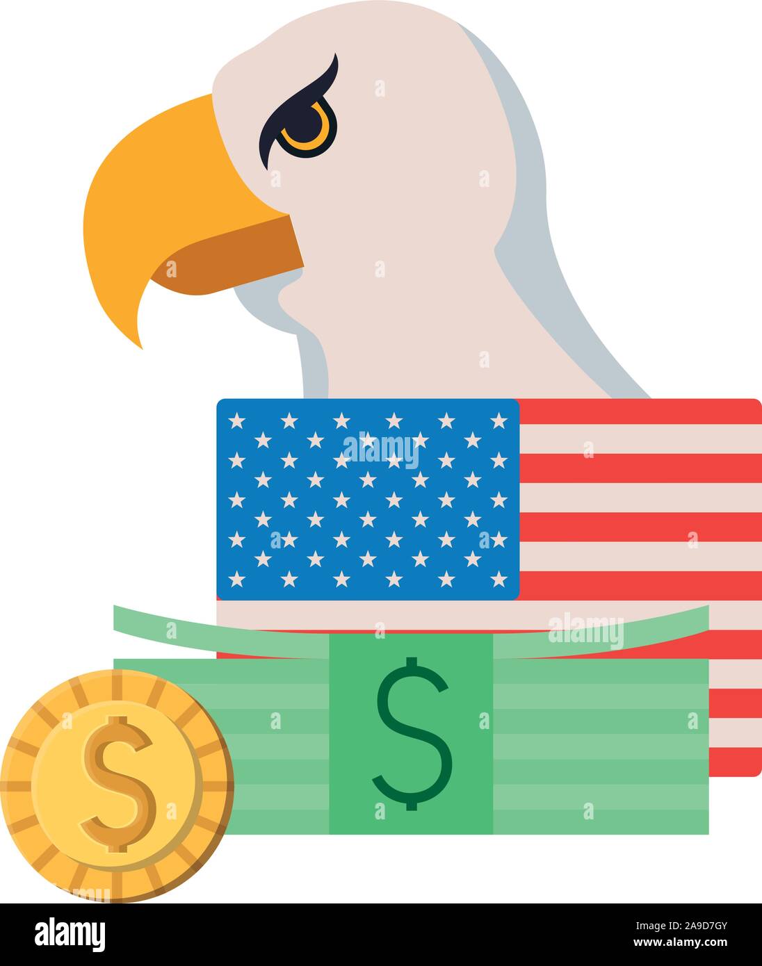 Eagle money Stock Vector Images - Alamy